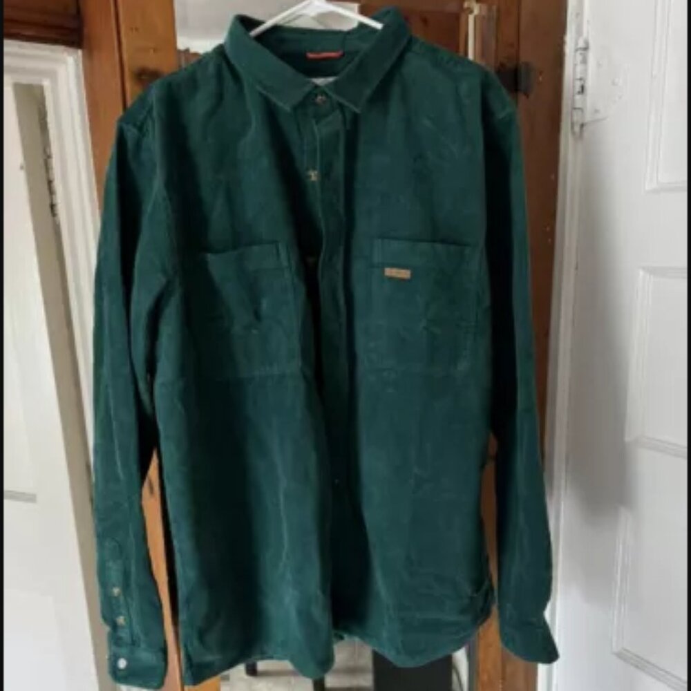 Passenger Backcountry Corduroy Shirt - Storm Green - XL